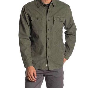 Fundamental Coast Tahoe Olive Green Corduroy Shirt Jacket